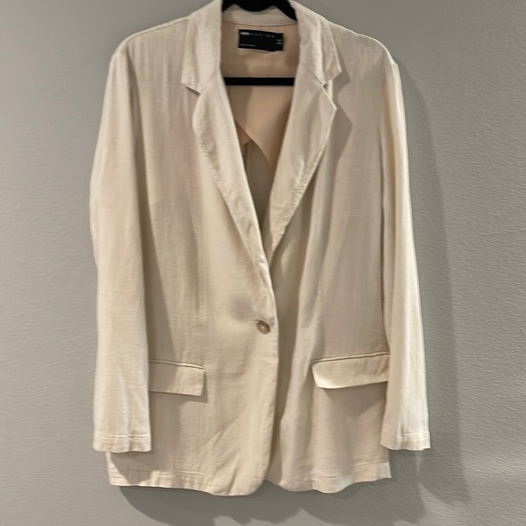 ASOS Jackets & Blazers - ASOS Design very slouchy/oversized linen blend jacket